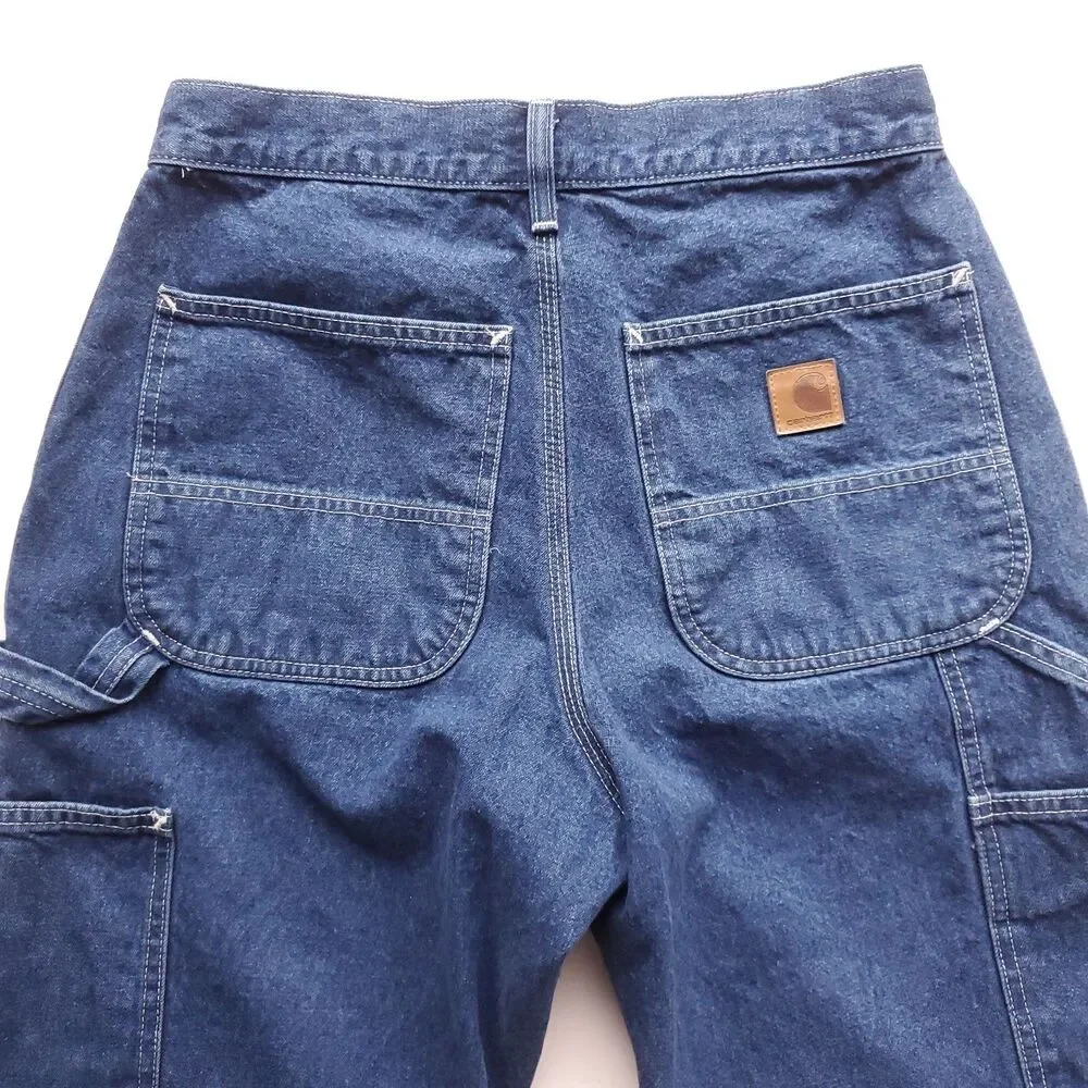 Carhartt B13 Painter Pants Fit 30 x 29 Blue Loose Fit Denim Carpenter Work Jeans - Picture 3 of 12